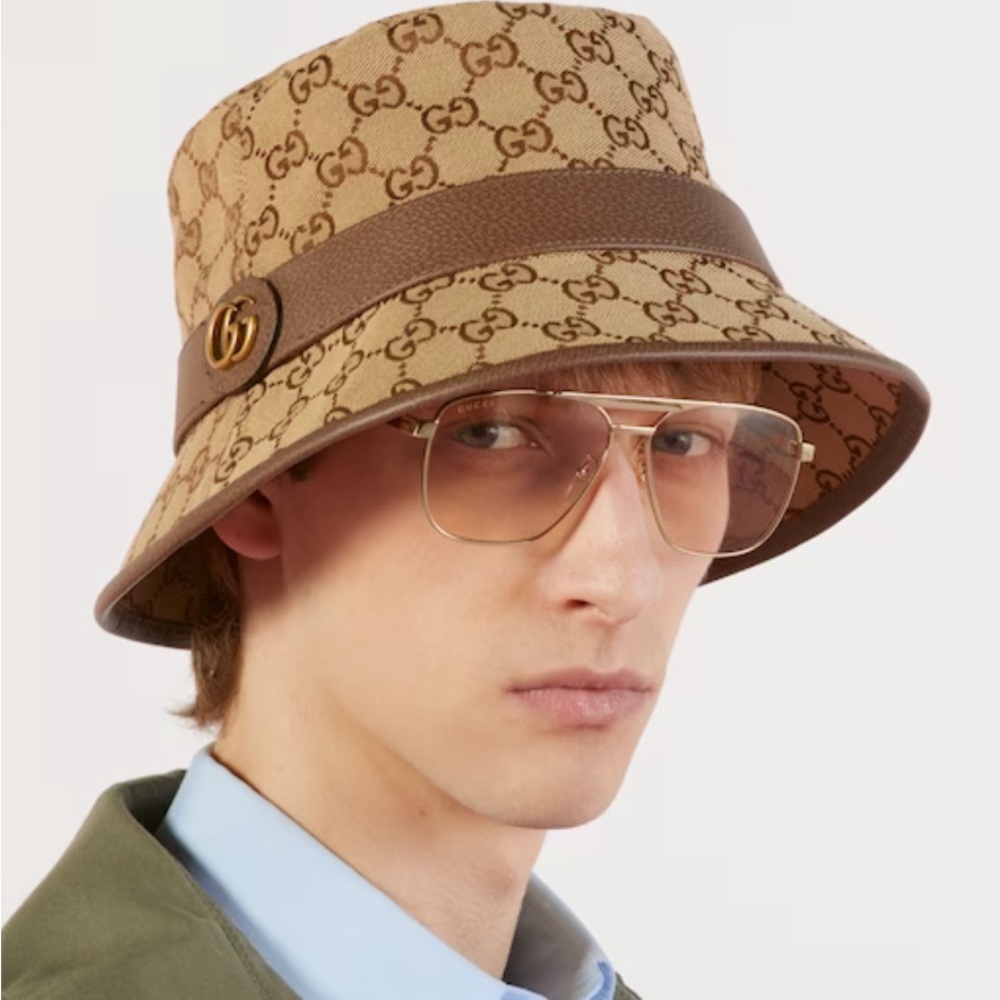 GG CANVAS BUCKET HAT - Picture 2 of 6